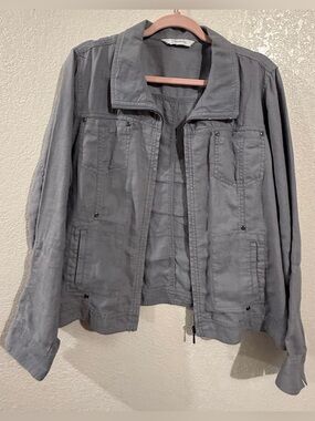 Relativity Light Gray Utility Jacket